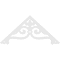 Ekena Millwork Pitch Finley Architectural Grade PVC Gable Pediment, 48"W x 22"H x 1"P (11/12) GPP048X022X100FIN - alternate 3